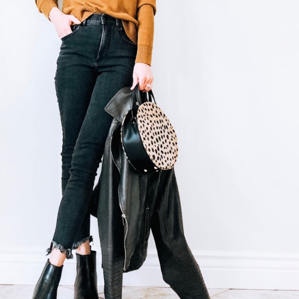 Express Black Denim (super high rise)